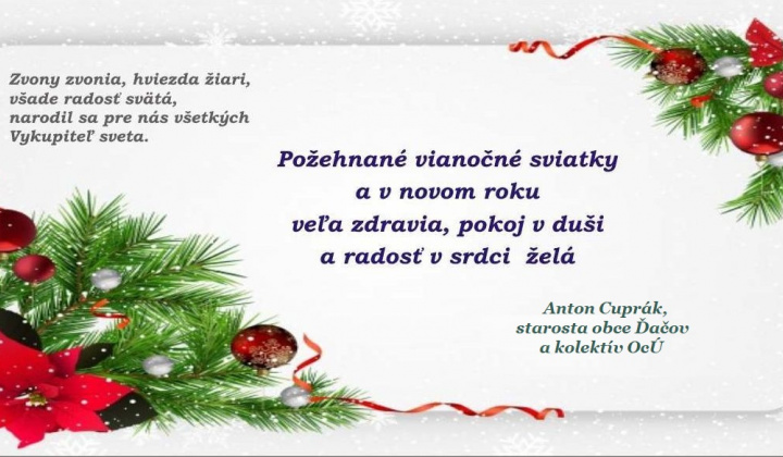 1. fotografia fotogalérie Aktuality / Vianočný pozdrav