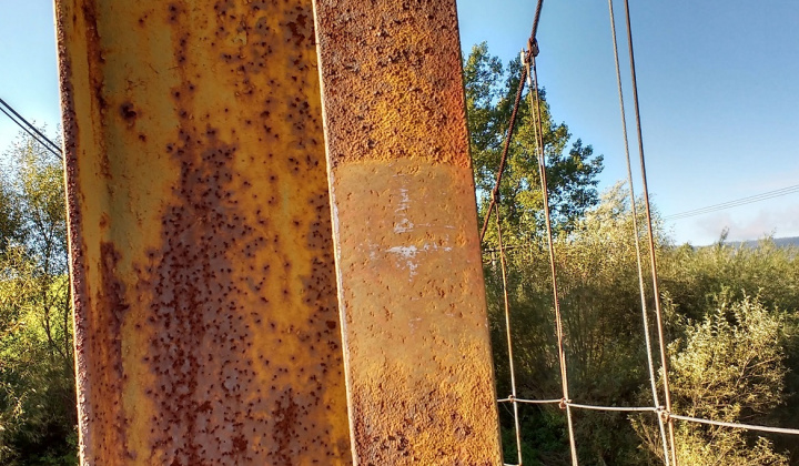 1. fotografia fotogalérie Oprava lávky cez Torysu