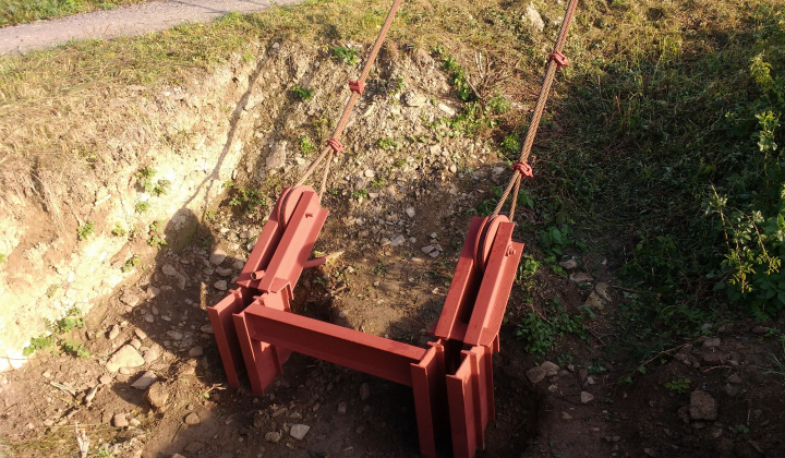 7. fotografia fotogalérie Oprava lávky cez Torysu