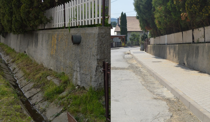 24. fotografia fotogalérie Výstavba chodníkov pozdĺž cesty III.triedy, súp.č.3 - súp.č.33