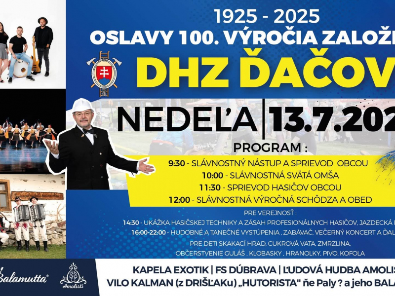 Aktuality / 100 rokov založenia DHZ - pozvánka