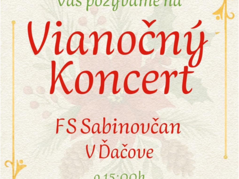 Aktuality / Vianočný koncert